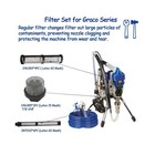 Airless Spray Filter Set - 3 4 6 Packs  Fit For Graco Sprayers