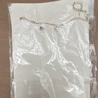Silver Tone Clear Round Crystal Rhinestone Necklace   Earrings Jewelry Set