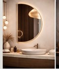 Half Moon Led Mirror 35 4 Inch X 70 9 Inch