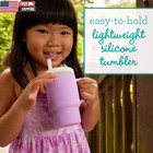 My 1st Tumbler  9 Oz  Silicone Sippy Cup With Straw   Handle  Spill-resistant Ba