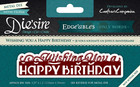Die sire Edge ables Wishing You A Happy Birthday Die By Crafter s Companion New
