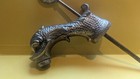 Antique Sherle Sea Dolphin Vanity Sink Cast Brass Shell  Vintage Faucet
