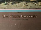 Santa-fe Rr Lithographic 1923 E i  Couse  the Corn Huskers  Hard Card Stock