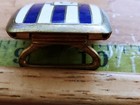 Vintage Art Deco Enameled Belt Buckle Gold Plate Mono D  31 