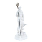 Poseidon Greek God Of The Sea With Trident Statue Figurine Alabaster 7 Inches  1