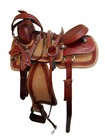 Trail Saddle Western Pro Pleasure Tooled Leather Used Horse Tack Set 15 16 17 18