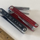 2 Craftsman Foldable Hex Key Sets Sae   Metric  Aluminum Cover  Vgc  M0914