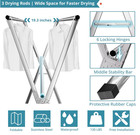 Tendedero De Ropa De 63 Pulgadas  Perchero De Acero Inoxidable