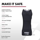 Sabre Stun Gun With Flashlight And Belt Holster  Emits 1 60 Powerful Pain   