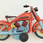 Harley-davidson Friction Motorcycle 1950 s Tin Toy Reproduction Yr  2000