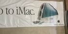 Rare Vintage Apple Computer Imac First Ed  Bondi Blue Think Different  Banner