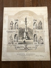 Rare 1877 Boston s Memorial To The Soldiers   Sailors Lithograph Poster