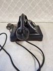 Black Bakelite Bell System Western Electric Rotary Dial Desk Phone F1 Handset