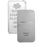 5 Oz Platinum Bar - Random Brand - Secondary Market - 999 5 Fine