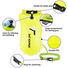 Pink  yellow T6 Tow Float Swim Buoy Dry Bag - Inflatable Design For Open Water