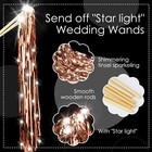 100 Pcs Lighted Wedding Wands Led Tinsel Wands Light Up Streamers Sparklers F   
