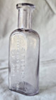 Antique Small Lavender Glass Medicine Pharmacy Drug Store Bottle 3 5  C 1890s