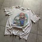 Vtg 90s Lee Nintendo Super Mario 64 New Graphic T Shirt Adult L White Cotton Usa