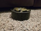 Handcrafted Vintage Otagiri Peacock Black Laquer Coasters And Box