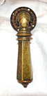 Antique Ornate Door Handle Lever Bronze Oak Leaf Design French Regency Style