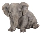 Sitting Elephant Chubby Garden Statue  Garden Decoration  Home Decoration