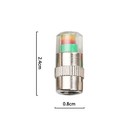 4 Pcs Car Auto Tire Pressure Monitor Valve Stem Caps Sensor Indicator Warn Psi