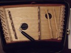 Vintage Wooden Hammered Dulcimer Instrument W Case hammers  Tuning Inst  book