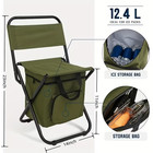 Portable Folding Camping Chair  Lightweight Backrest Stool Compact Folding