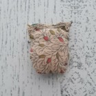Antique Vintage Sewing Pin Cushion 1 5  Inches Long Flower Design Pillow Shape