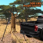    500lb Deer Hanger Heavy-duty Deer Hoist Tripod For Skinning Hunting Game Hoists