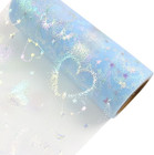 Colorful Love Glitter Tulle Rolls 6 Inch X 10 Yards  30 Feet  Tulle Rolls Spool