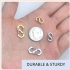 Necklace Shortener Clasp Double Opening Lobster Clasp  Stainless Steel S Lock Ch