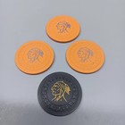4 Indian Chief  25    5 Spokane Tribe Casino Chips Washington Two Rivers Retired