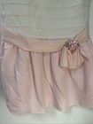 Vintage 1990s Allison Ann  Girls Pink    White Short Sleeve Dress W flower Sz 14