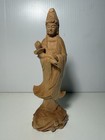 Chinese Kwan Yin  guanyin  Carved Wooden Statue 7 5    Tall