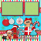 Baby s First Christmas Premade Scrapbook Pages Paper Piecing Printed Layout Dbds