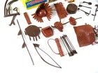 Vintage Marx Johnny West   Chief Cherokee Figure   Accessories Lot - As Is