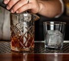 Cocktail Mixing Glass - Bar Mixing Pitcher For Stirring Drinks - 1 4-inch Thi   