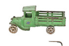 Arcade Cast Iron Green Stake Bed Truck No  203 W  Decal 7 
