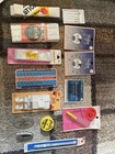 Mixed Brands Vintage Sewing Notions Lot Singer Dritz Wrights Needles Zippers