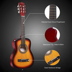 Beginner Acoustic Classical Guitar 30 Inch Nylon Strings Wooden Guitar