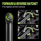 Cordless Ratchet Wrench 3 8 Inch 40ft-lbs 400rpm 2x2000mah Battery Led Light