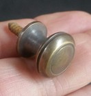 4 Solid Brass Small Stacking Barrister Bookcase 1 2 dia Knobs Drawer Pulls  k18