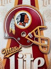 Miller Lite Beer Washington Redskins Sign - Commanders - High Life Super Bowl