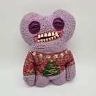 Fuggler Ugly Christmas Sweater Rare Purple Plush Monster Realistic Teeth Kitsch