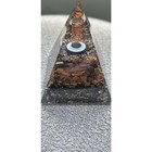 Amazing Gemstone Orgone Pyramid Quartz Tiger Eye Obsidian Copper Coil Open Box