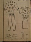 Amazing Vtg 87 Simplicity 8431 Ms Peplum Top Skirt   Pants Pattern 8 Uc