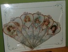 Victorian Style Fan Birthday Card-antique Paper-for Framing-new