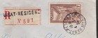 1934 Morocco Maroc 1f   75c Rabat Residence Registered Mail Postal Cover 