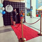 Inflatable Photo Booth Frame Black W air Blower For Wedding Party 8 2ftx8 2ft